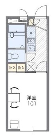 レオパレスヴェルドミールの物件間取画像